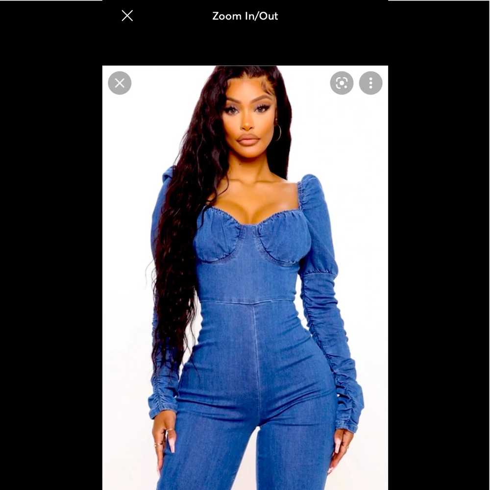 Brand new Fashion Nova denim jumpsuit